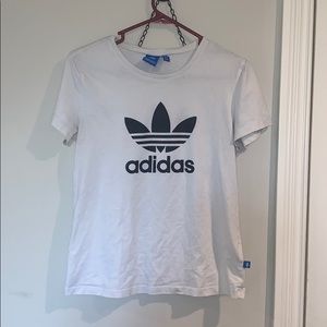 adidas white t shirt